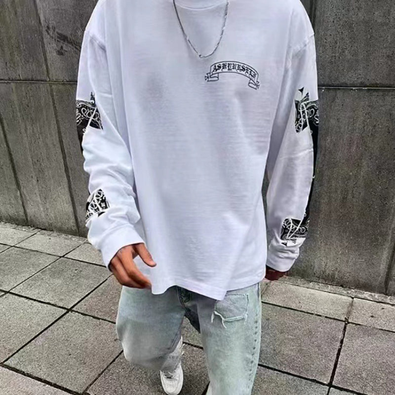 Askyurself T-shirts Printed Long Sleeve T-shirt for Men and Women