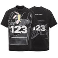 RRR123 T-shirt Small Neckline Loose Distressed T-shirt